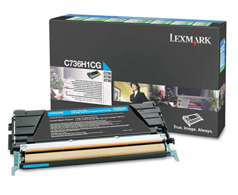 Lexmark C736H1CG - Yüksek Kapasiteli Mavi Toner